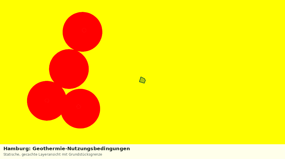 Statische Kartenansicht: Hamburg: Geothermie-Nutzungsbedingungen