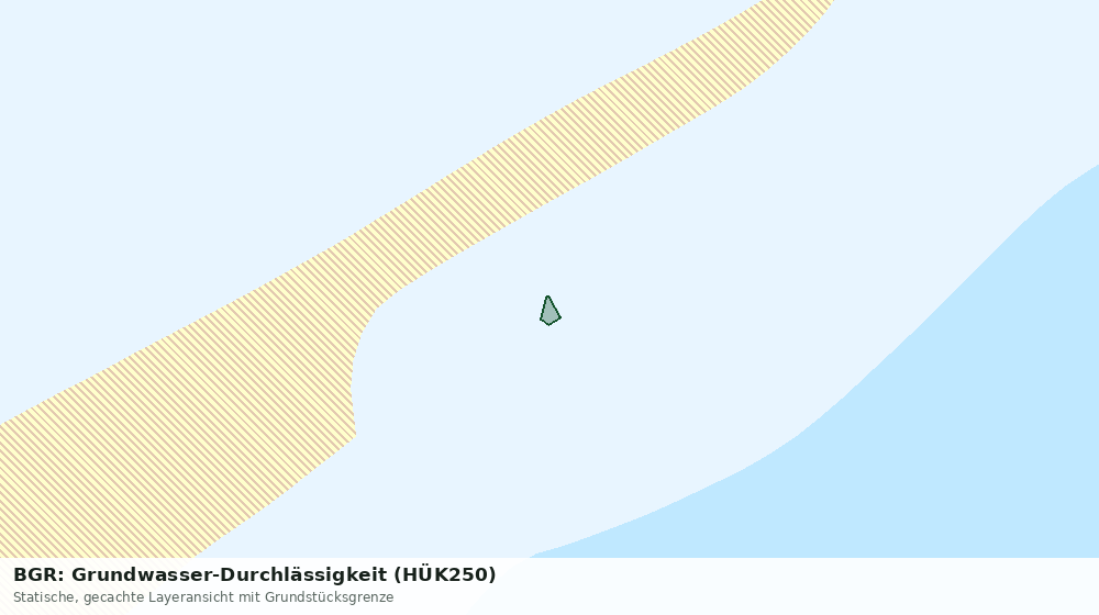 Statische Kartenansicht: BGR: Grundwasser-Durchlässigkeit (HÜK250)