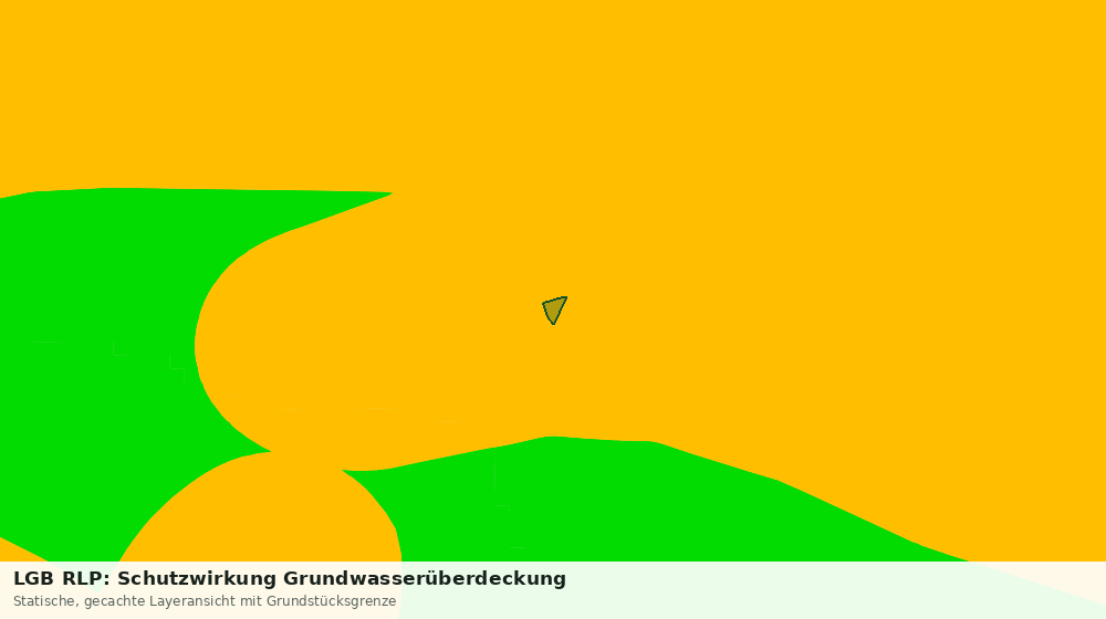 Statische Kartenansicht: LGB RLP: Schutzwirkung Grundwasserüberdeckung