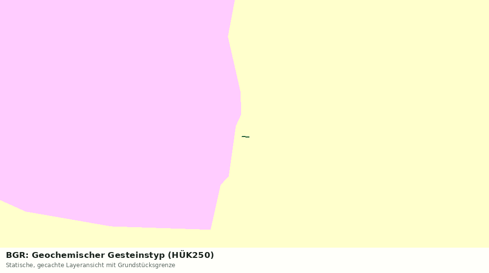 Statische Kartenansicht: BGR: Geochemischer Gesteinstyp (HÜK250)
