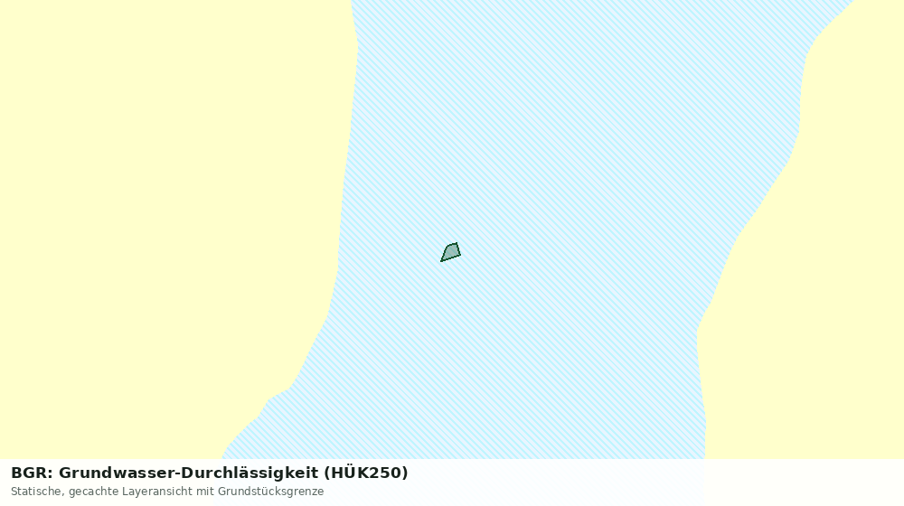 Statische Kartenansicht: BGR: Grundwasser-Durchlässigkeit (HÜK250)