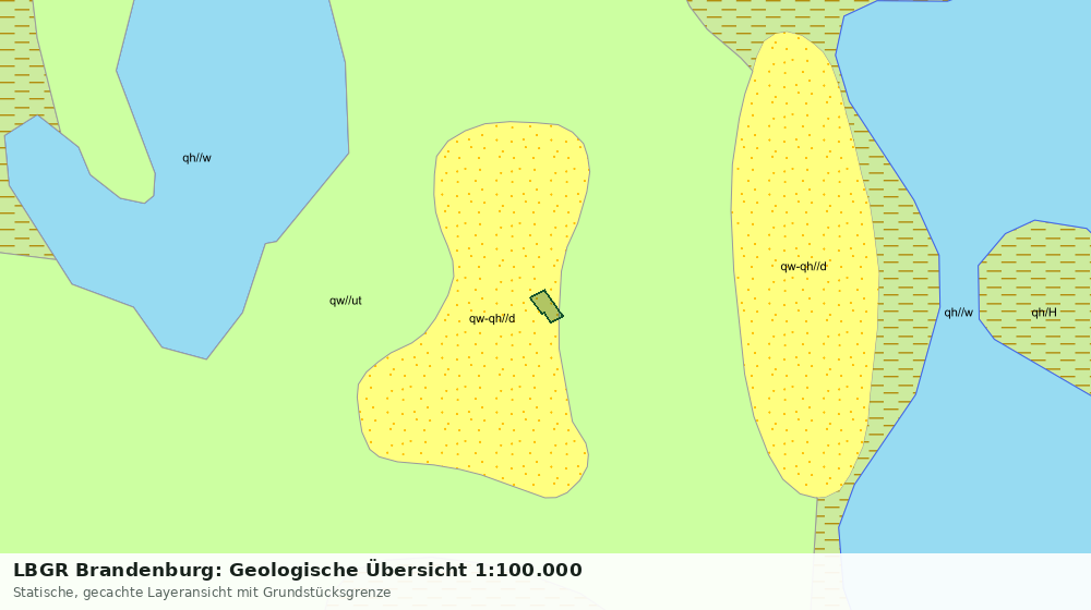 Statische Kartenansicht: LBGR Brandenburg: Geologische Übersicht 1:100.000
