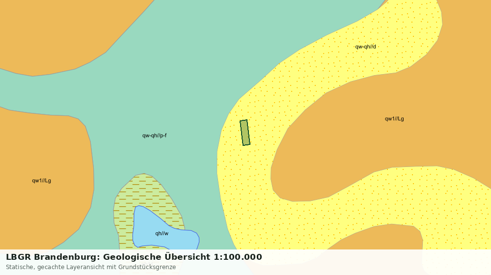 Statische Kartenansicht: LBGR Brandenburg: Geologische Übersicht 1:100.000