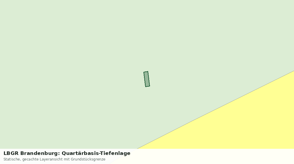Statische Kartenansicht: LBGR Brandenburg: Quartärbasis-Tiefenlage