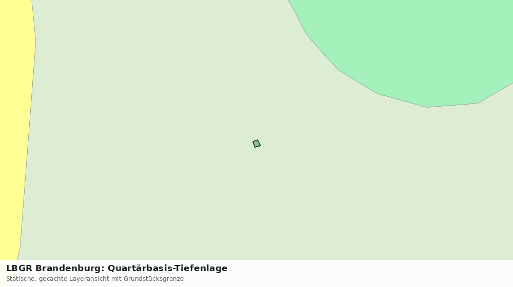 Statische Kartenansicht: LBGR Brandenburg: Quartärbasis-Tiefenlage