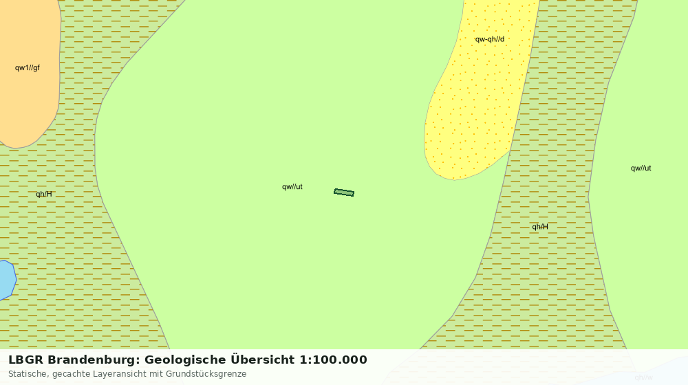 Statische Kartenansicht: LBGR Brandenburg: Geologische Übersicht 1:100.000