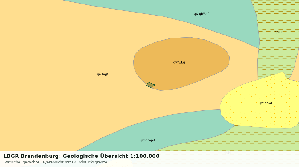 Statische Kartenansicht: LBGR Brandenburg: Geologische Übersicht 1:100.000