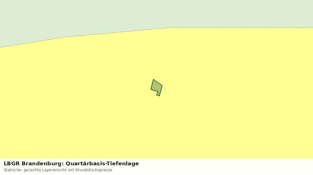 Statische Kartenansicht: LBGR Brandenburg: Quartärbasis-Tiefenlage