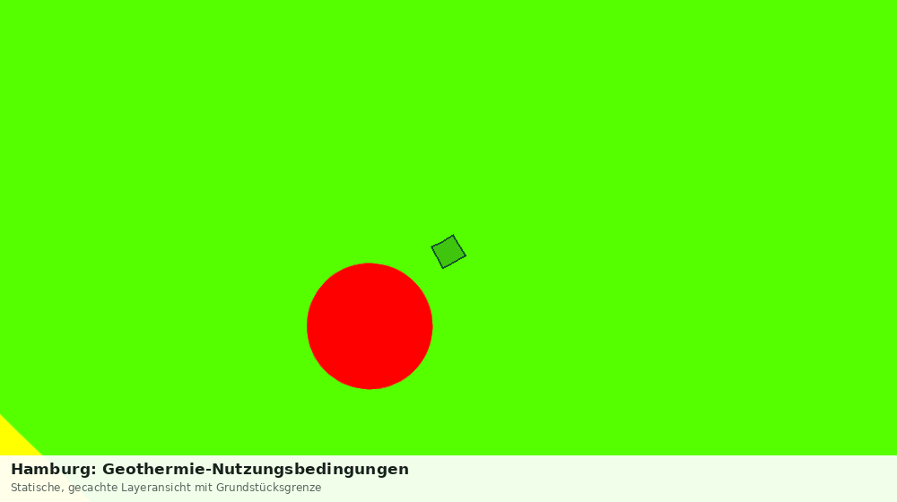 Statische Kartenansicht: Hamburg: Geothermie-Nutzungsbedingungen