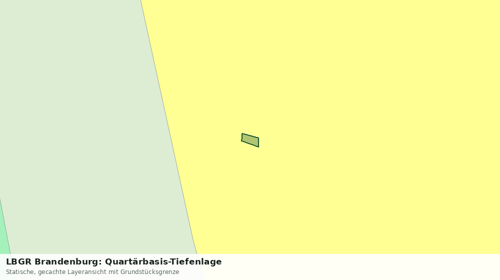 Statische Kartenansicht: LBGR Brandenburg: Quartärbasis-Tiefenlage