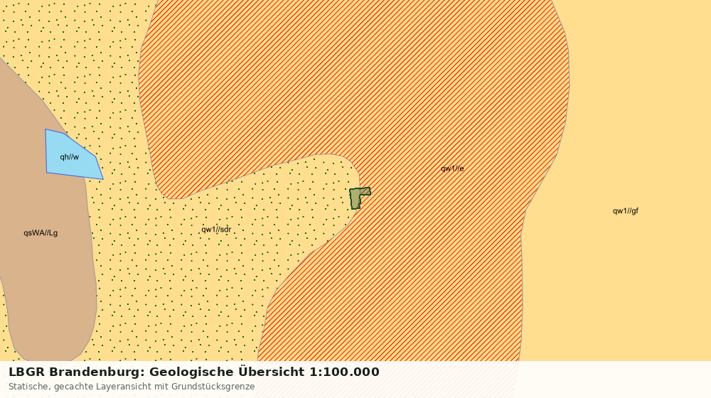 Statische Kartenansicht: LBGR Brandenburg: Geologische Übersicht 1:100.000