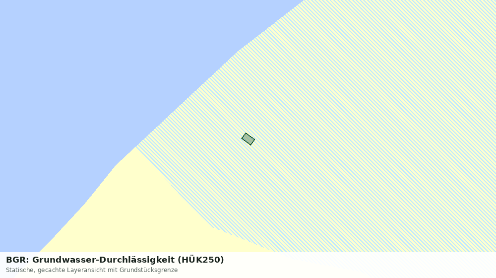 Statische Kartenansicht: BGR: Grundwasser-Durchlässigkeit (HÜK250)