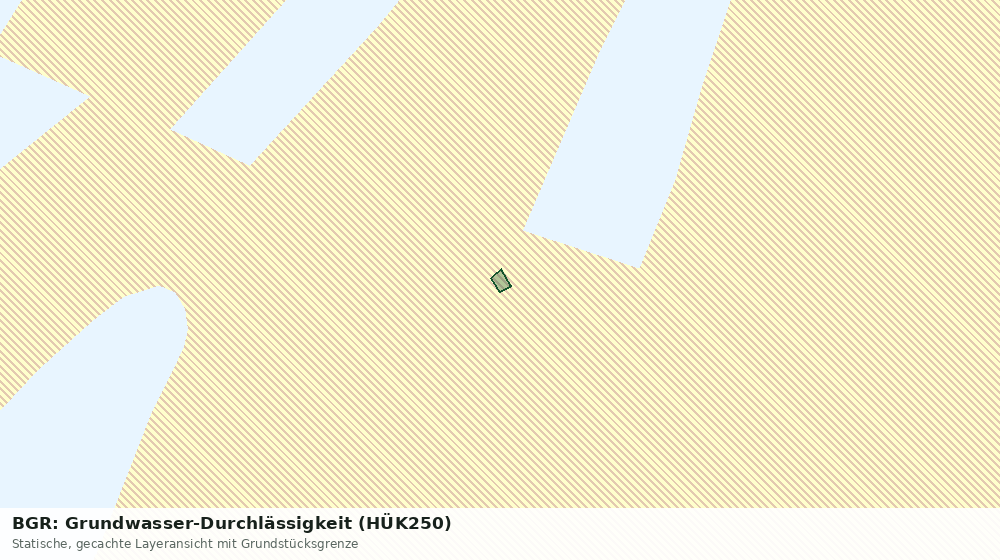 Statische Kartenansicht: BGR: Grundwasser-Durchlässigkeit (HÜK250)