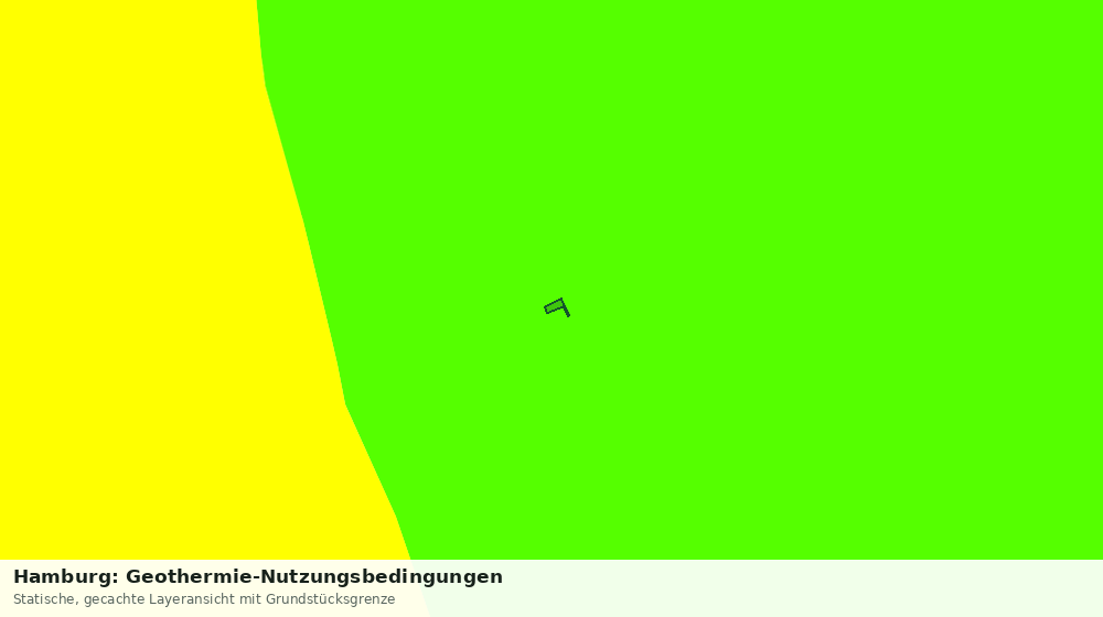 Statische Kartenansicht: Hamburg: Geothermie-Nutzungsbedingungen