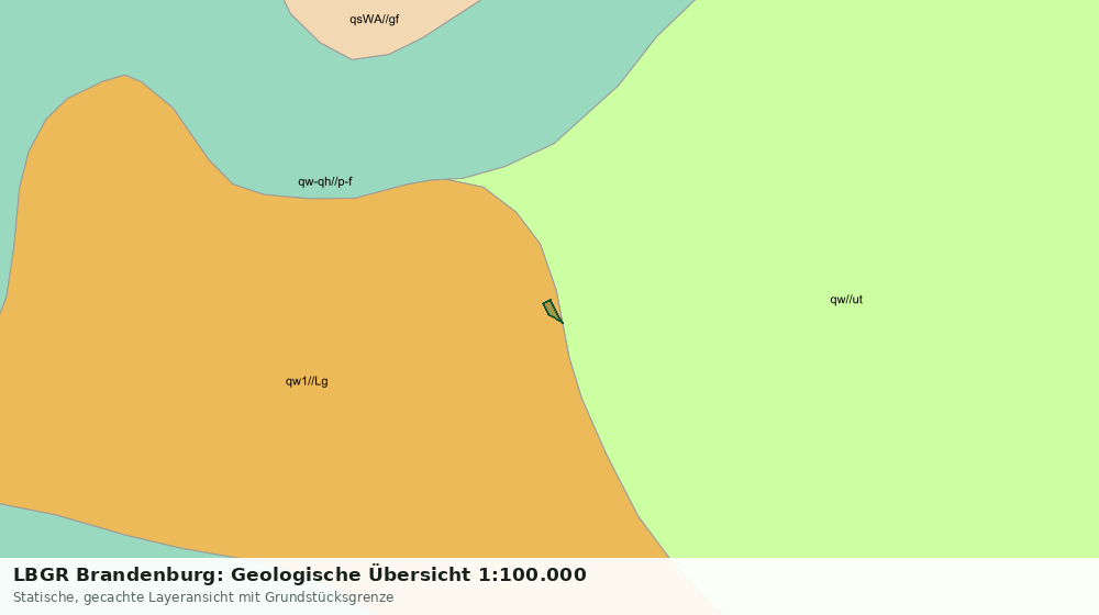 Statische Kartenansicht: LBGR Brandenburg: Geologische Übersicht 1:100.000