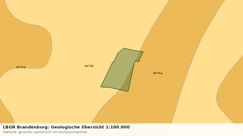Statische Kartenansicht: LBGR Brandenburg: Geologische Übersicht 1:100.000