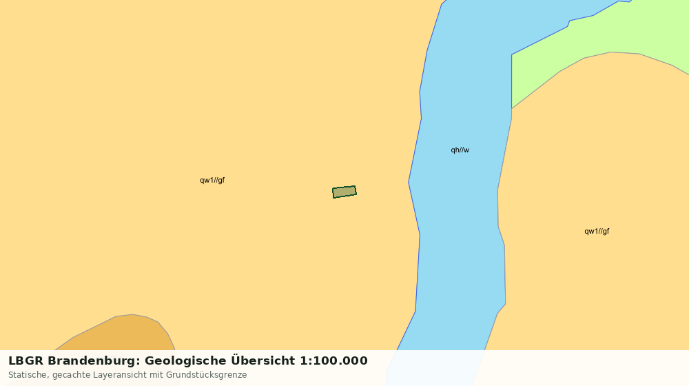 Statische Kartenansicht: LBGR Brandenburg: Geologische Übersicht 1:100.000