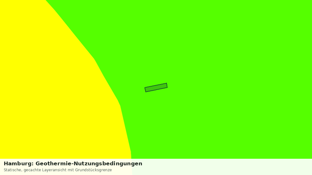 Statische Kartenansicht: Hamburg: Geothermie-Nutzungsbedingungen