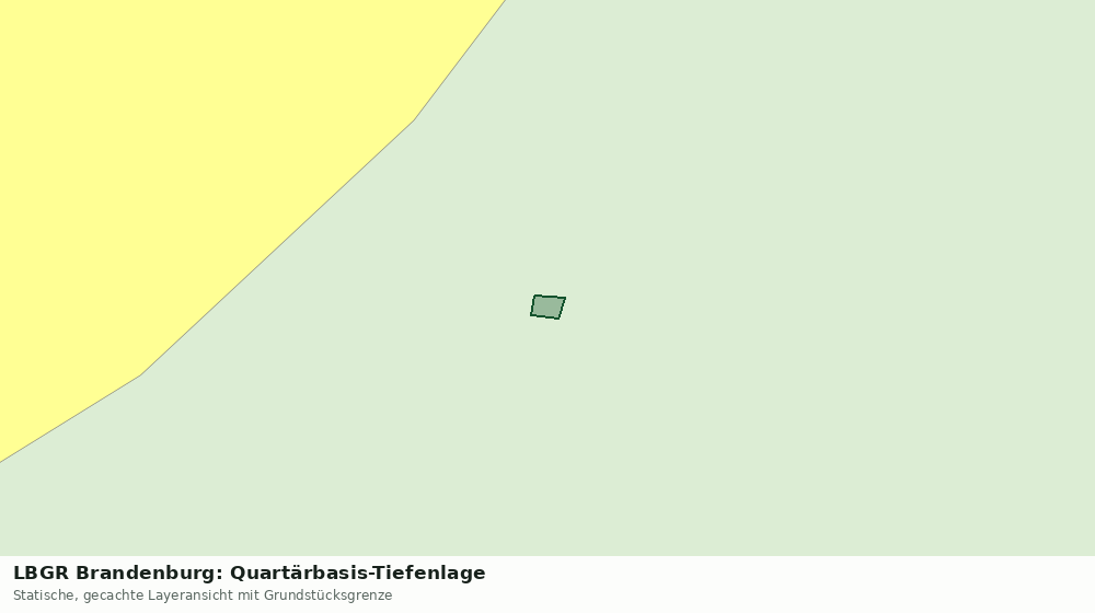 Statische Kartenansicht: LBGR Brandenburg: Quartärbasis-Tiefenlage