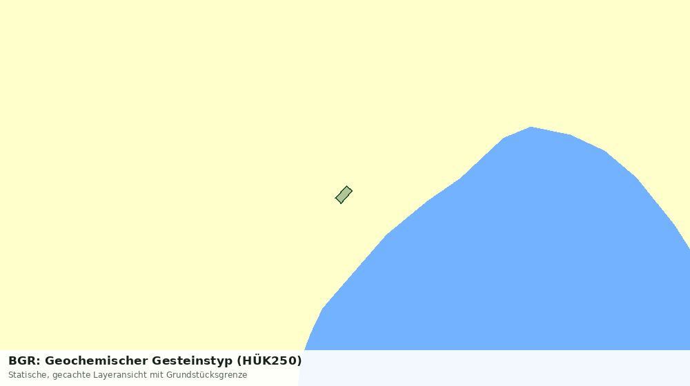 Statische Kartenansicht: BGR: Geochemischer Gesteinstyp (HÜK250)
