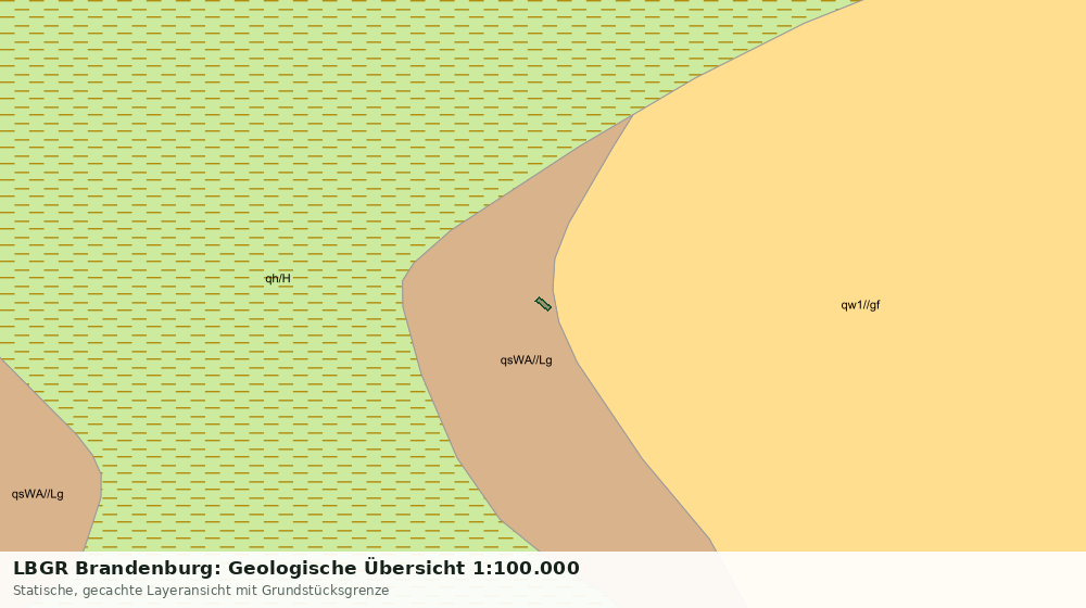 Statische Kartenansicht: LBGR Brandenburg: Geologische Übersicht 1:100.000
