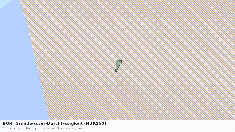 Statische Kartenansicht: BGR: Grundwasser-Durchlässigkeit (HÜK250)