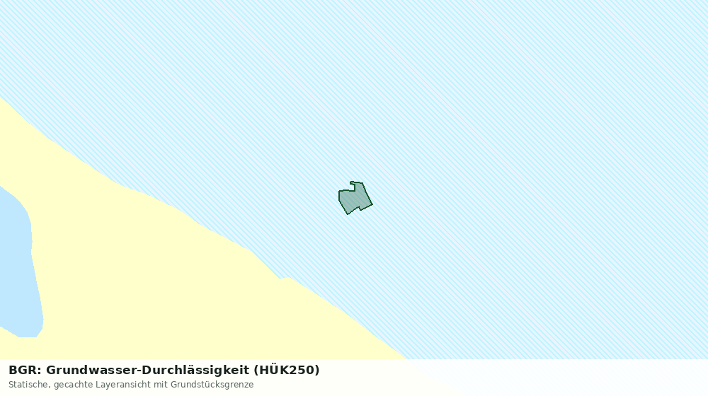Statische Kartenansicht: BGR: Grundwasser-Durchlässigkeit (HÜK250)