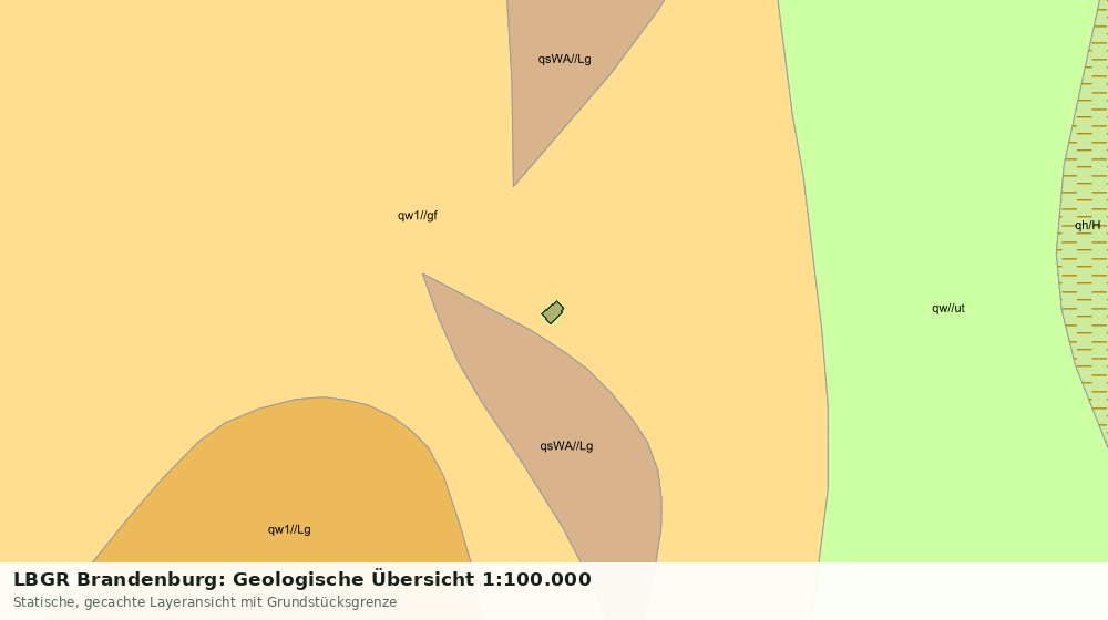 Statische Kartenansicht: LBGR Brandenburg: Geologische Übersicht 1:100.000