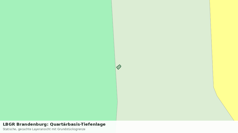 Statische Kartenansicht: LBGR Brandenburg: Quartärbasis-Tiefenlage