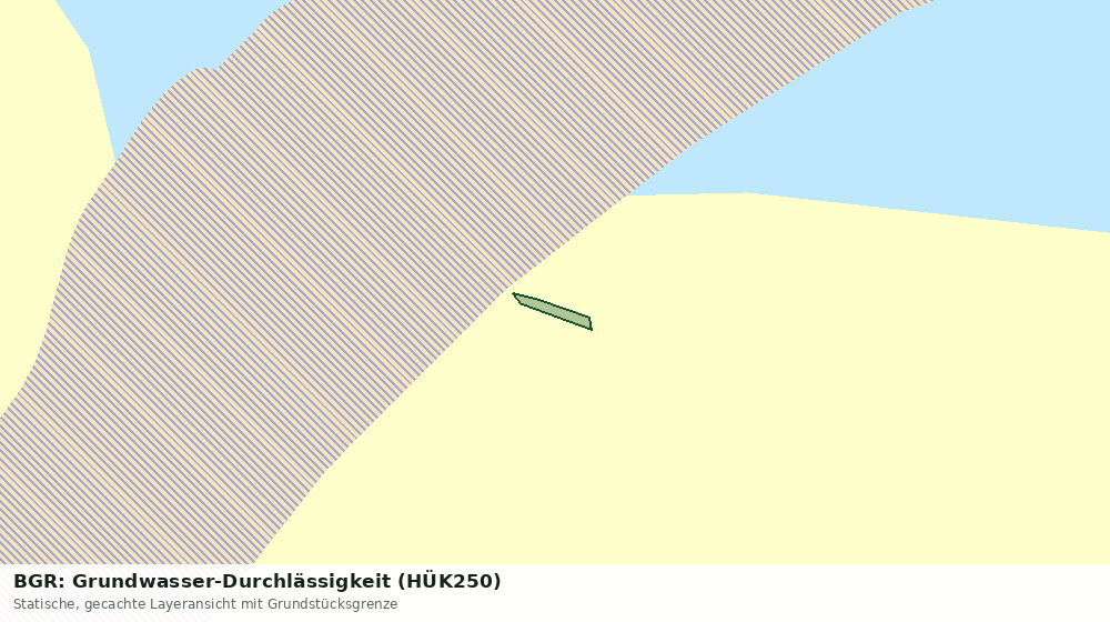 Statische Kartenansicht: BGR: Grundwasser-Durchlässigkeit (HÜK250)