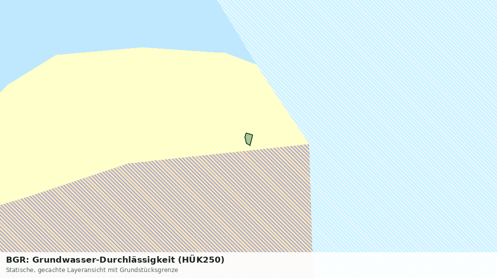 Statische Kartenansicht: BGR: Grundwasser-Durchlässigkeit (HÜK250)