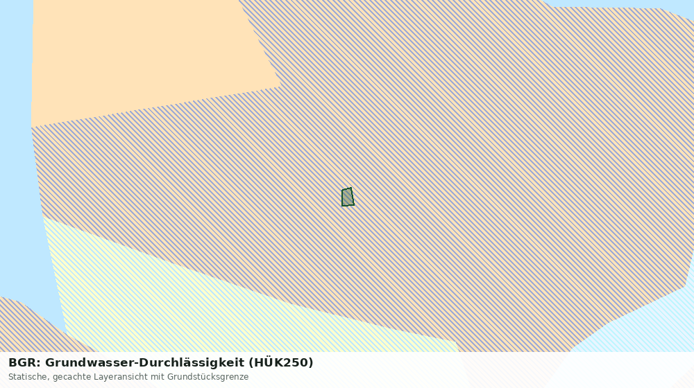Statische Kartenansicht: BGR: Grundwasser-Durchlässigkeit (HÜK250)