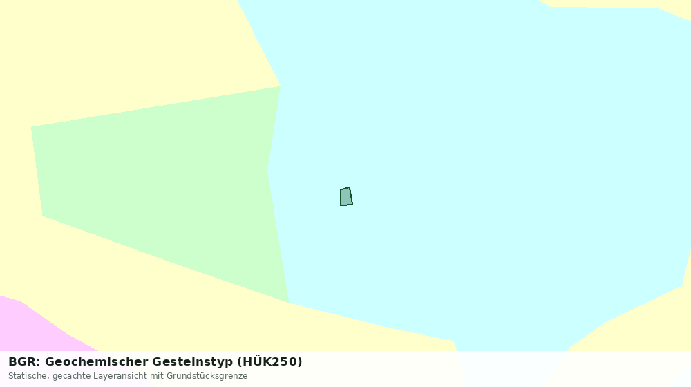 Statische Kartenansicht: BGR: Geochemischer Gesteinstyp (HÜK250)