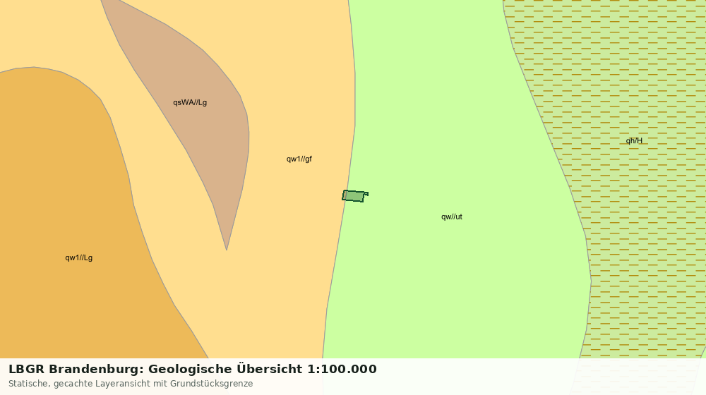 Statische Kartenansicht: LBGR Brandenburg: Geologische Übersicht 1:100.000