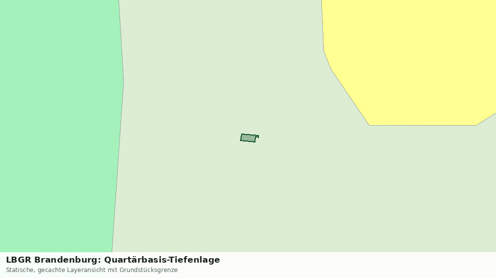 Statische Kartenansicht: LBGR Brandenburg: Quartärbasis-Tiefenlage
