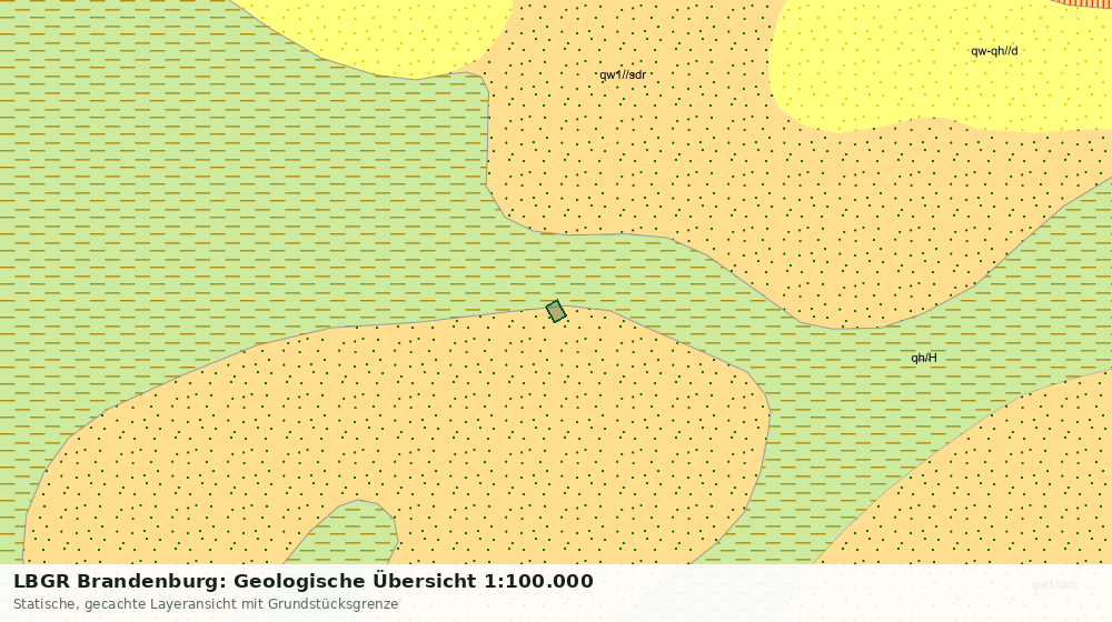 Statische Kartenansicht: LBGR Brandenburg: Geologische Übersicht 1:100.000
