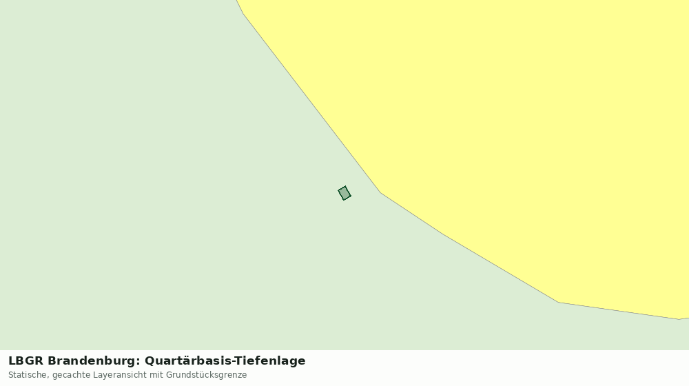 Statische Kartenansicht: LBGR Brandenburg: Quartärbasis-Tiefenlage