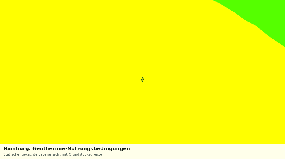 Statische Kartenansicht: Hamburg: Geothermie-Nutzungsbedingungen