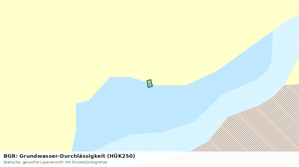 Statische Kartenansicht: BGR: Grundwasser-Durchlässigkeit (HÜK250)