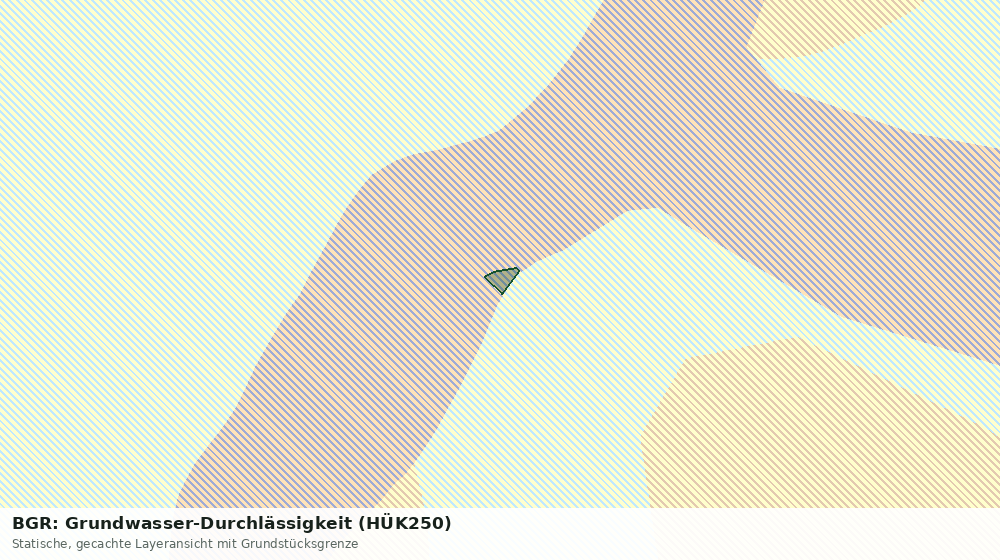 Statische Kartenansicht: BGR: Grundwasser-Durchlässigkeit (HÜK250)