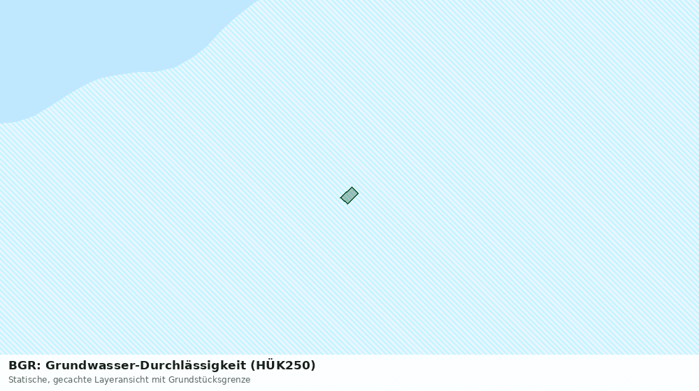 Statische Kartenansicht: BGR: Grundwasser-Durchlässigkeit (HÜK250)