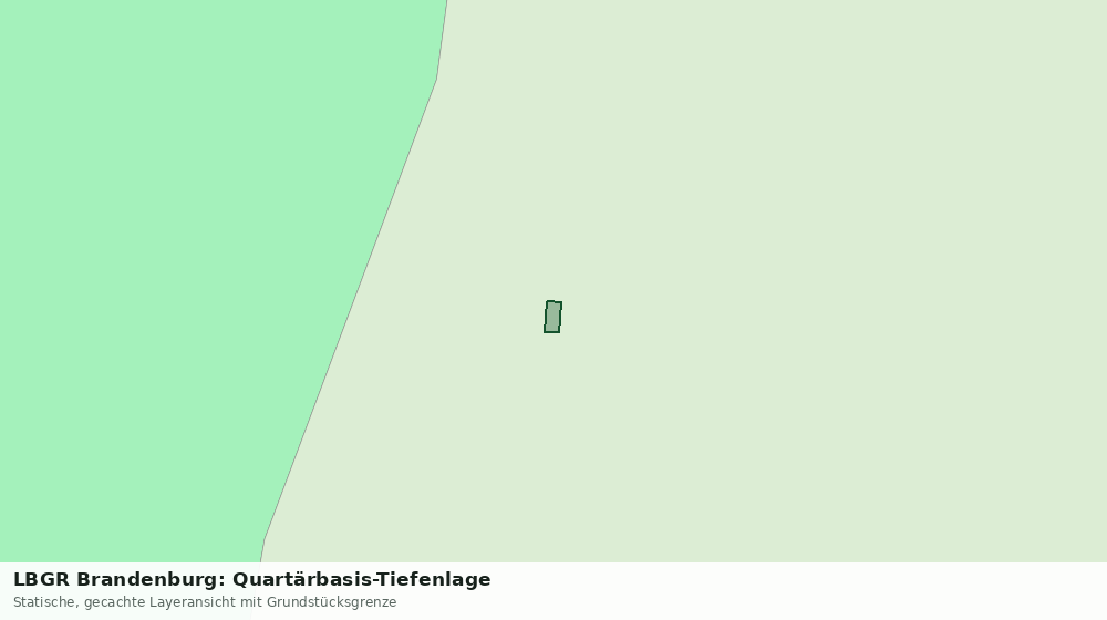 Statische Kartenansicht: LBGR Brandenburg: Quartärbasis-Tiefenlage