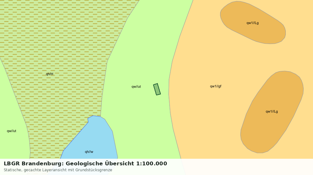 Statische Kartenansicht: LBGR Brandenburg: Geologische Übersicht 1:100.000