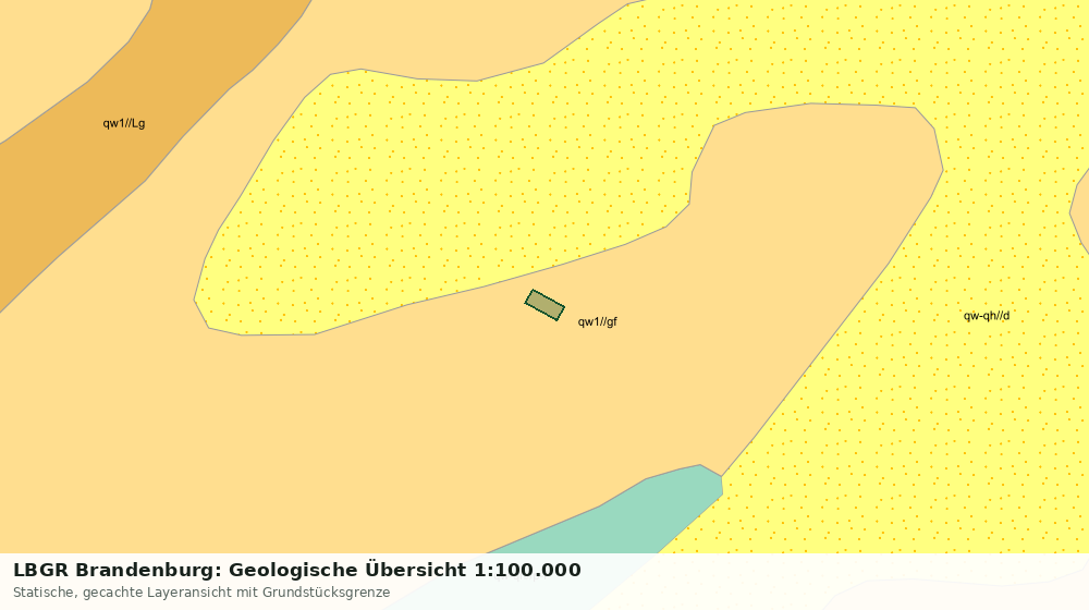 Statische Kartenansicht: LBGR Brandenburg: Geologische Übersicht 1:100.000
