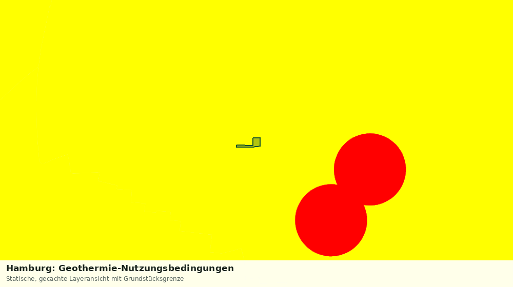 Statische Kartenansicht: Hamburg: Geothermie-Nutzungsbedingungen