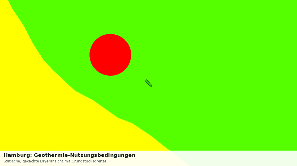 Statische Kartenansicht: Hamburg: Geothermie-Nutzungsbedingungen