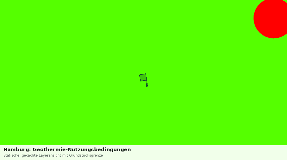 Statische Kartenansicht: Hamburg: Geothermie-Nutzungsbedingungen