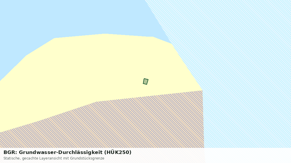 Statische Kartenansicht: BGR: Grundwasser-Durchlässigkeit (HÜK250)