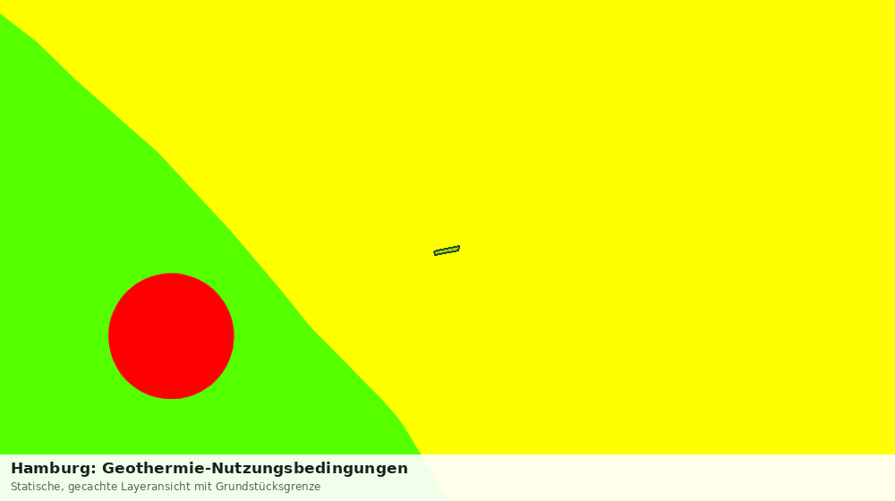 Statische Kartenansicht: Hamburg: Geothermie-Nutzungsbedingungen