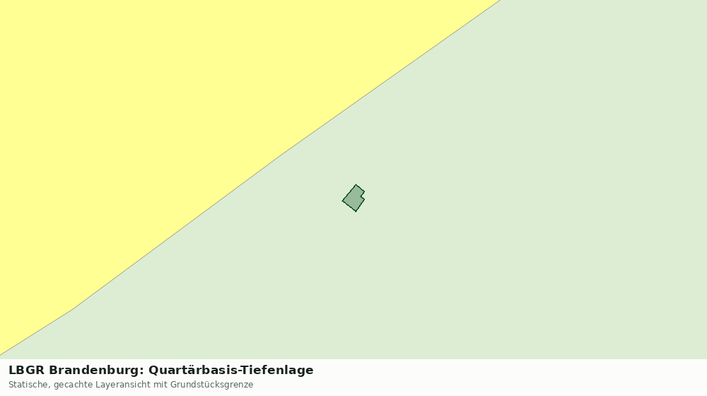 Statische Kartenansicht: LBGR Brandenburg: Quartärbasis-Tiefenlage